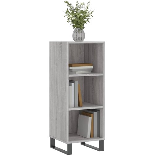Maison Chic Komoda - Predalnik siva sonoma 34,5x32,5x90 cm inženirski les, (21717436) Slike