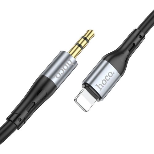 Hoco kabal (kabl) aux jack 3,5 mm na lightning UPA22 1 m crni Cene