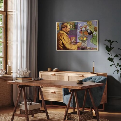  Slika - Painting by Henri Matisse (colour lithograph) 60x40 U prirodnom drvenom okviru Slike