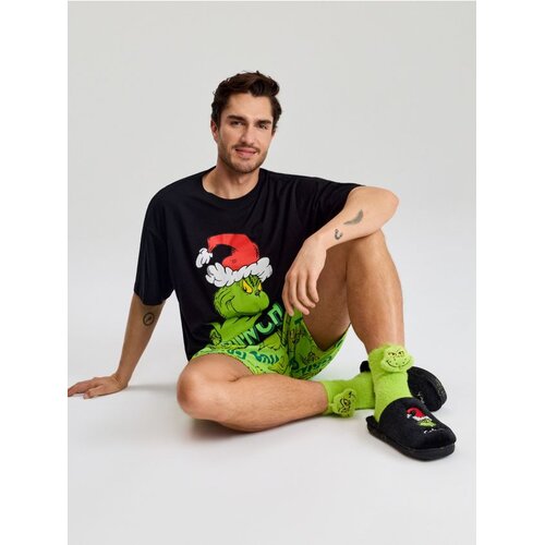 Sinsay Pamučna dvodijelna pidžama s božićnim motivom Grinch Cijene