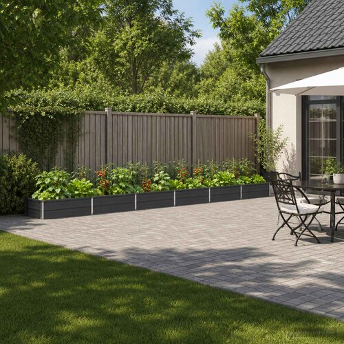  Povi&scaron;eni vrtni krevet Antracit 480 x 80 x 24 cm Cijene