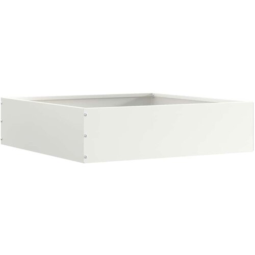 vidaXL Robovi trave Bela 50 x 50 x 13 cm Jeklo Cene