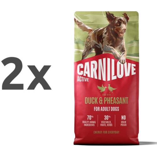 Carnilove Dog Active Adult, briketi - raca in fazan 2 x 12 kg Cene