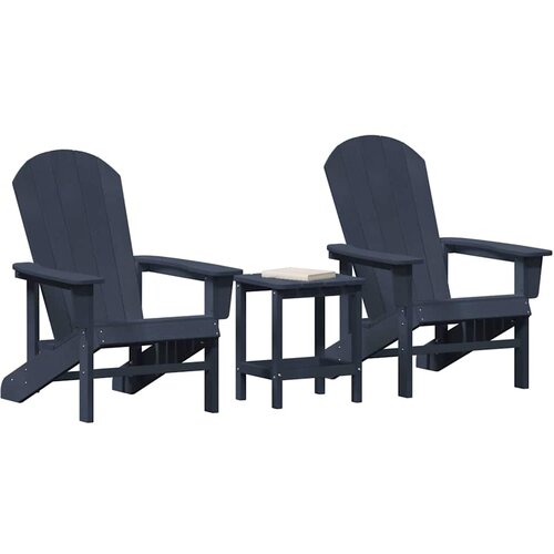  Vrtna stolica 3 pcs Mornarska Polietilen Slike