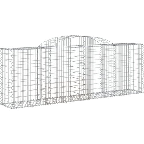  Lučne gabionske ko&amp;scaron;are 17kom 300x50x100/120cm pocinčano željezo Slike