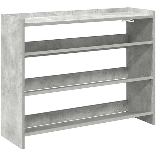 VidaXL stalak za cipele boja betona 80x25x62 cm konstruirano drvo Slike