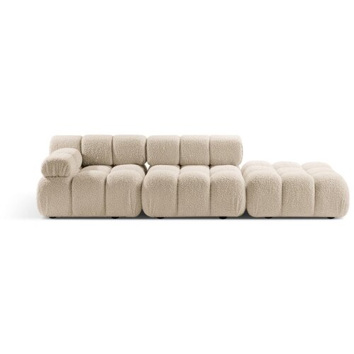Micadoni Bež sedežna garnitura iz tkanine boucl&amp;eacute; 282 cm Bellis &amp;ndash; Home Slike