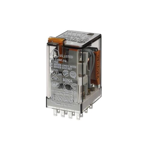 Finder 55.34.8.230.0054 Utični relej 230 V/AC 7 A 4 prebacivanje 10 ST Tray Cijene