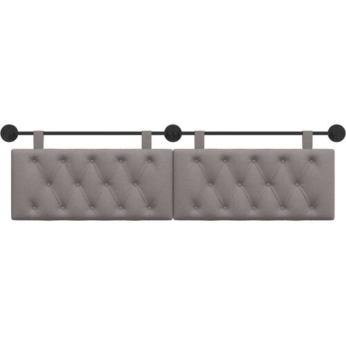  Držeće uzglavlje Zidne Sivo-smeđa 190 x 55 x 7 cm tkanina - Sivo-smeđa 180 cm bez LED Slike