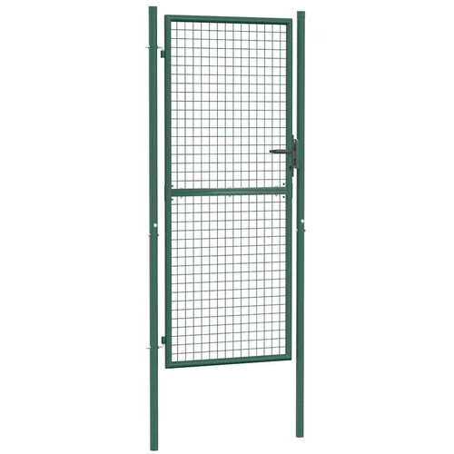 vidaXL Vrata za ograjo iz jekla 100x200 cm zelena Cene
