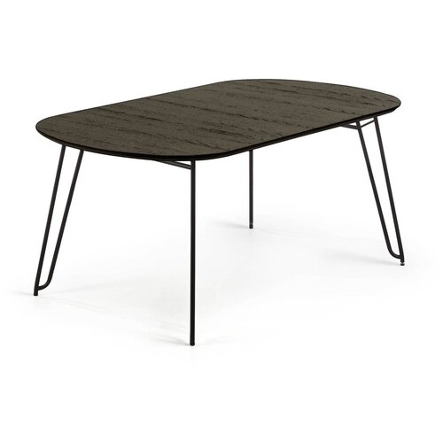 Kave Home crni blagovaonski stol na razvlačenje Norfort, 140 x 90 cm Cijene