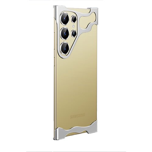 INF Eleganten srebrn kovinski etui + folija za objektiv za Samsung S25 Ultra, (5000275048) Cene