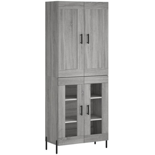 Maison Chic Visoka Komoda - Predalnik siva sonoma 69,5x34x180 cm inženirski les, (21721991) Slike