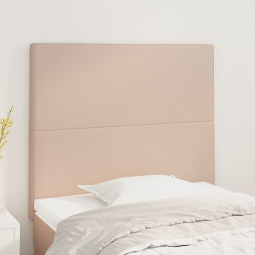 vidaXL Uzglavlja 2 kom boja cappuccina 80x5x78/88 cm od umjetne kože Cijene