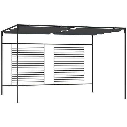 vidaXL Paviljon z zložljivo streho 4x3x2,3 m antraciten 180 g/m² Cene
