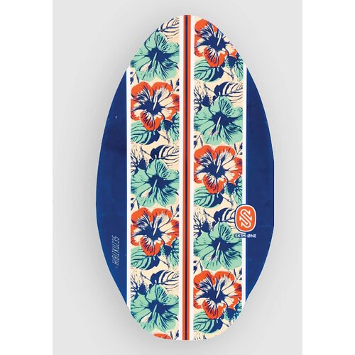 Skim One Wooden Skimboard 90 X 51 Bodyboard hibiscus blue Slike