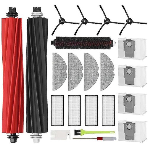 INORCO Rezervni deli robotskega sesalnika S8 Pro UItra Glavne stranske krtače HEPA Filter Mop Vrečke za prah, (21849833) Slike