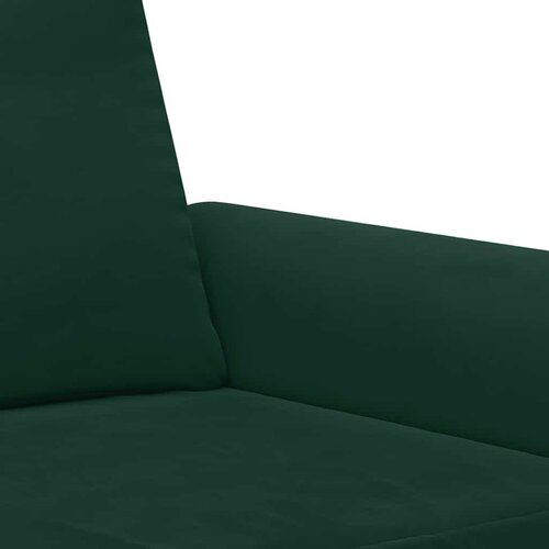  2-dijelni set sofa s jastucima tamnozeleni bar&amp;scaron;unasti Slike