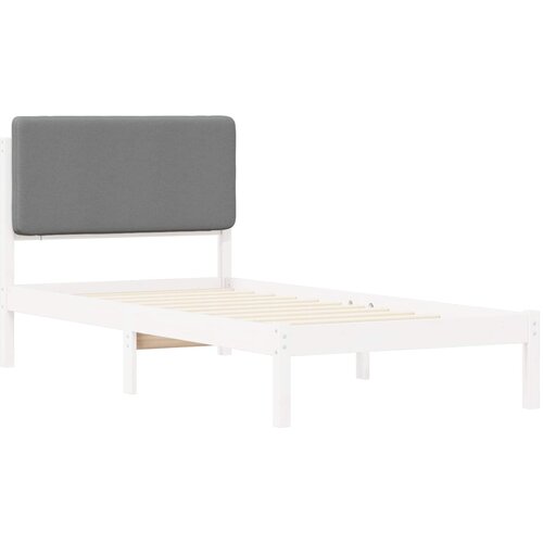  Krevetni okvir s tapiciranim uzglavljem Svijetlo siva Svjetlosiva 205.5 x 105.5 x 84.5 cm Slike