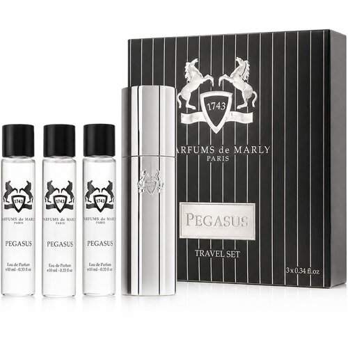 Parfums de Marly Pegasus darilni set EDP 3 x 10 ml + etui za parfum za mo&amp;scaron;ke Slike