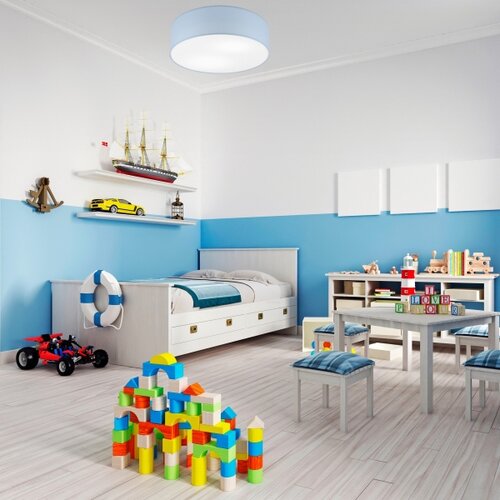  plafonsko svetlo sirja pastel 2xE27/15W/230V prečnika 45 cm plavo Slike