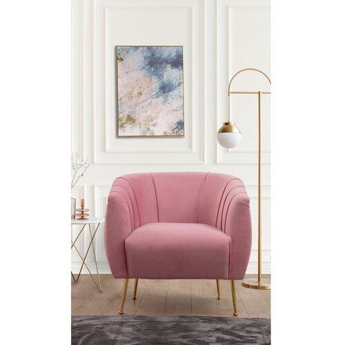  Fotelja Istiridye 85x80x85cm Roza Cene