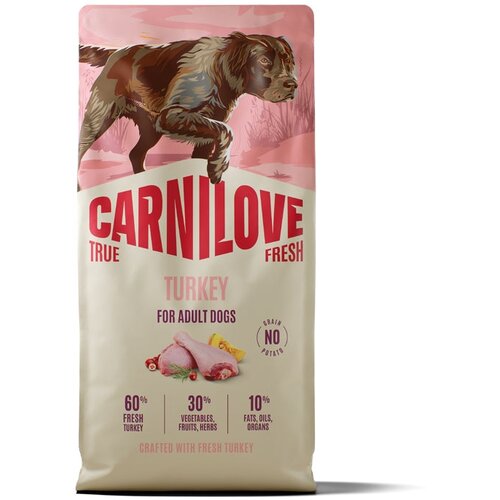 Carnilove Dog True Fresh Adult, briketi - puran 12 kg Cene