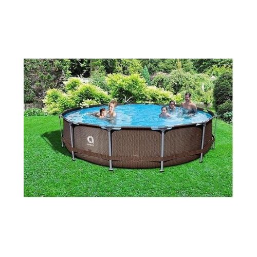 Avenli Rattan Bazen Frame Plus 360x100 sa Merdevinama i pumpom Slike