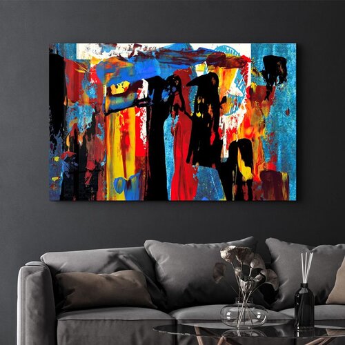WALLXPERT Dekorativna slika na kaljenom staklu, 70x110cm, Šareno Cene