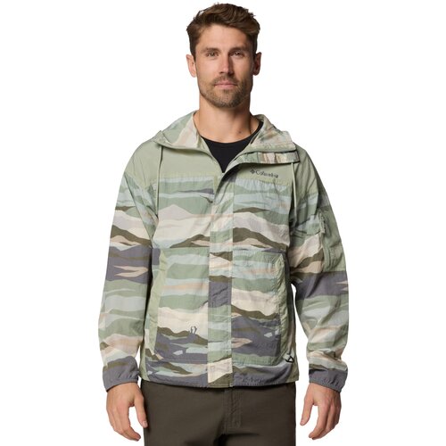 Columbia Parke Challenger II Novelty Windbreaker Jacket Zelena Slike