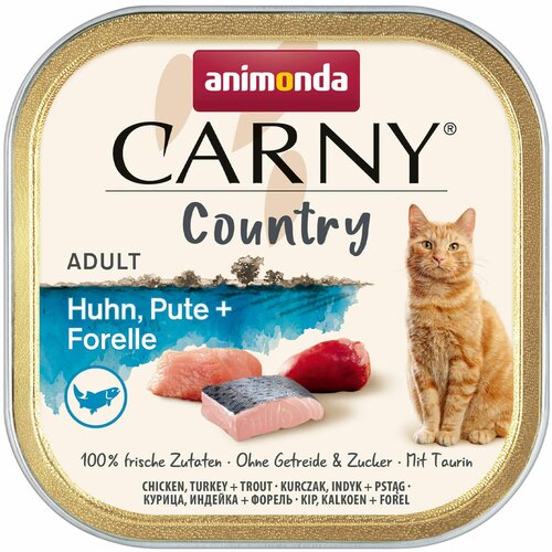 animonda Carny a carny country mačka adult piletina, ćuretina i pastrmka 100g Slike