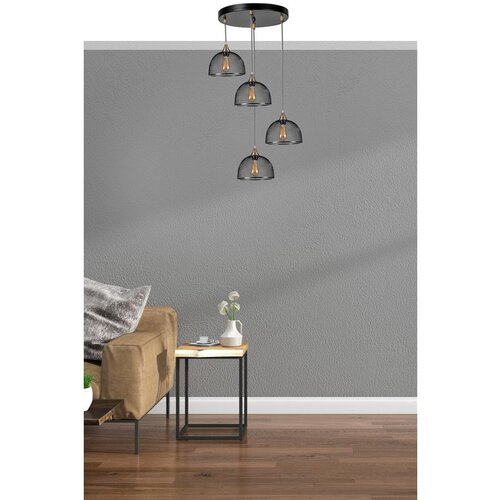 Opviq rota 4 Lü tepsili siyah Sarkıt black chandelier Cene
