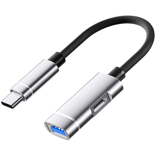INF Adapter Type-C na USB: Podpora za polnjenje in prenos podatkov Silver, (5000276996) Slike