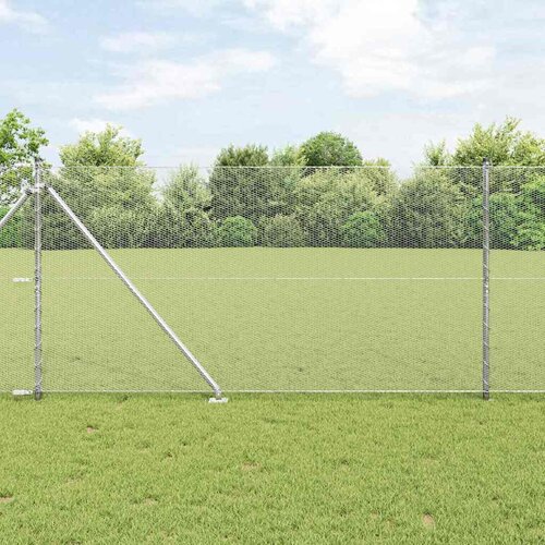  Heksagonalna ograda s stubom 10 x 1,4 m Pocinčani čelik Srebrna Cene