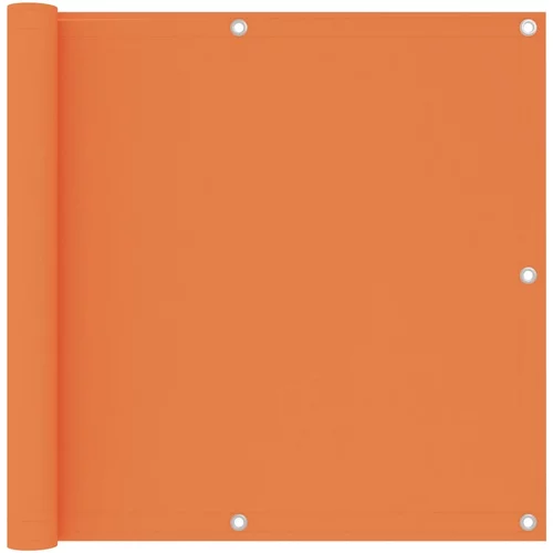 vidaXL Balkonsko platno oranžno 90x300 cm oksford blago
