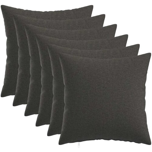  Jastuk s jastukom HEERLEN 6 kom. Tamnosiva Tkanina - Tamnosiva 30 x 30 cm 6 Cijene