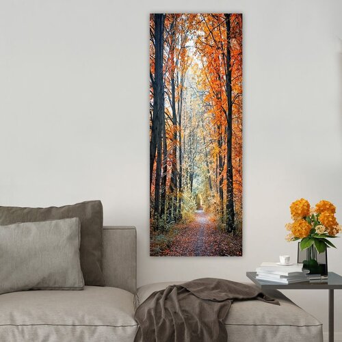 Wallxpert slika na platnu DKY114035173, &amp;scaron;umska staza među jesenjim drvećem, 30 x 80 cm Slike