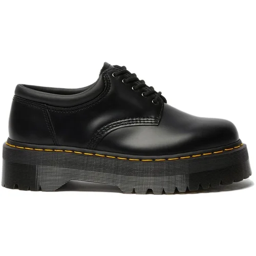 Dr. Martens 8053 Quad Smooth Leather Platform Shoes