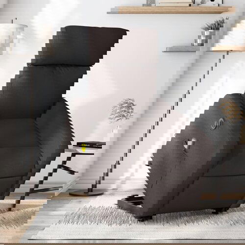  The Living Store Električni masažni naslanjač s funkcijo vstajanja temno rjav - Električni Masažni Naslanjač S Funkcijo Vstajanja, (21498408) Cene