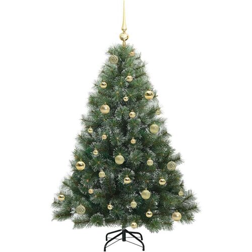 VidaXL Umjetno božićno drvce s stalakom Zelena 150 cm PE i PVC Slike