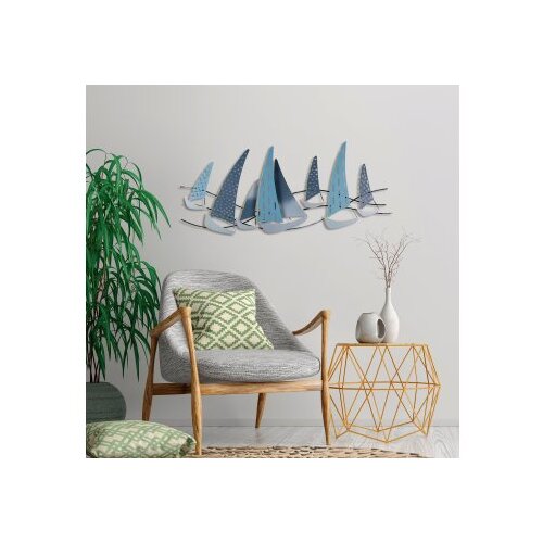 Wallxpert Zidna dekoracija Uskuna 3, 51x120cm, Plava Slike