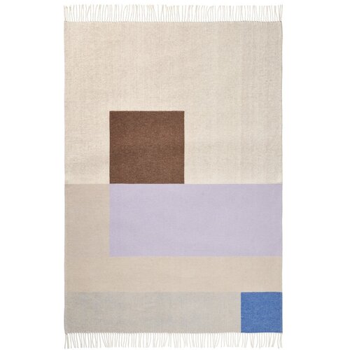 Mette Ditmer Denmark Svetlo vijolična/bež odeja 125x190 cm Brick – Cene