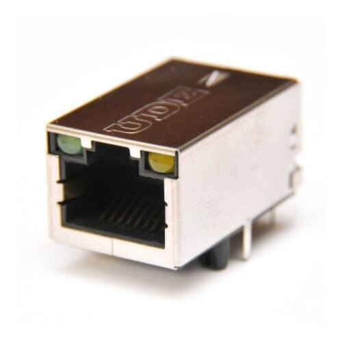Oem Utičnica RJ45 10/100 w/LED w/Shield TU TH w/o EMI ( RJ45-006 ) Slike