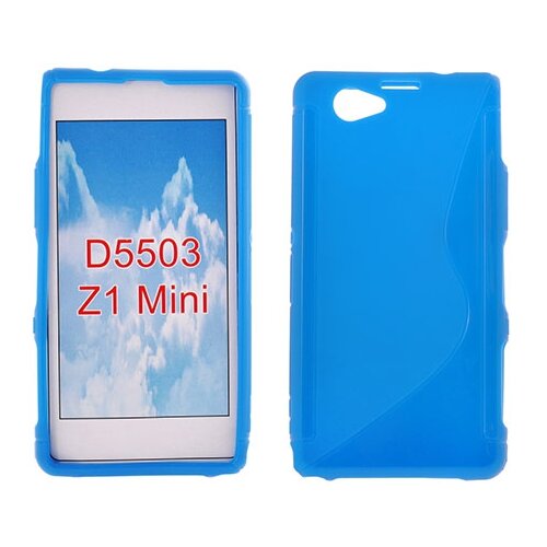  Silikonski ovitek SONY Xperia Z1 mini D550 svetlo moder Slike