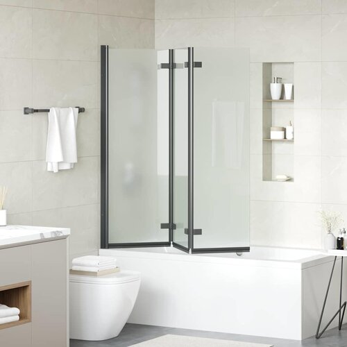  Sklopiva tu&amp;scaron; kabina 130 x 138 cm ESG staklo i aluminij Slike