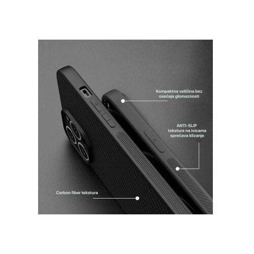 Teracell maska carbon fiber za xiaomi redmi note 13 pro plus crna Slike