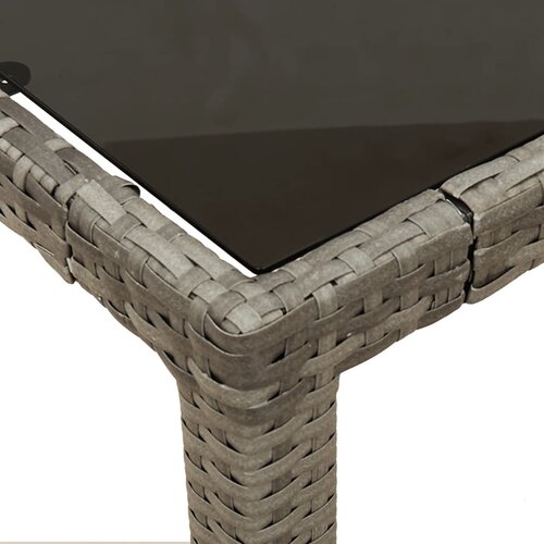  7-dijelni vrtni blagovaonski set sivi od poliratana Siva 190 cm table length Slike