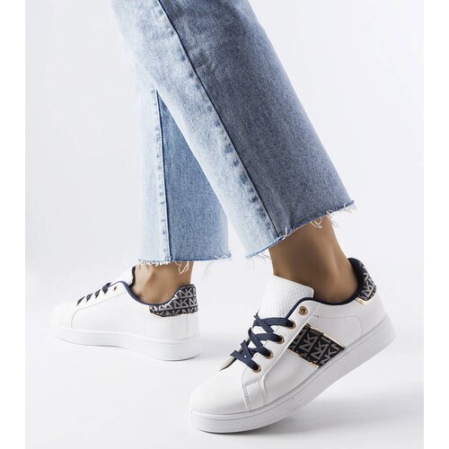 Gemre White sneakers with embellished upper Sauriol Slike
