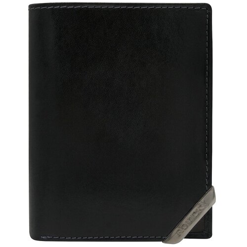 Fashion Hunters Black and dark brown men&amp;#039;s wallet with an accent Slike