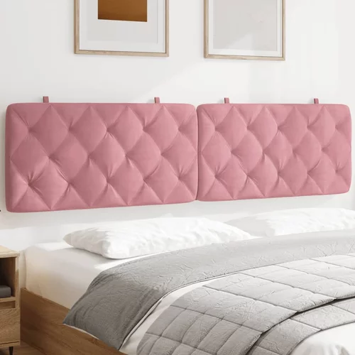 Jastuk za uzglavlje ružičasti 200 cm baršunasti